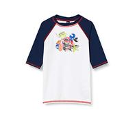 ARENA Awt UV S/S Maglietta a Maniche Corte da Bambino, White-Navy, Multicolore, 2-3