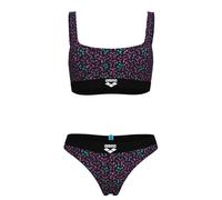 Arena bikini bralette monogram elastico nero/multicolore xl - uk38