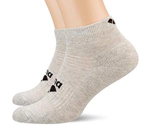 ARENA - Calzini sportivi unisex per adulti, modello Basic Ankle, confezione da 2, Unisex - Adulto, Calzini sportivi., 001118, chiaro grigio Melange, L