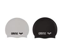 Arena Classic Silicone, Cuffia Unisex Adulto, Bianco (White/Black), Taglia Unica