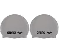 arena Classic Silicone Junior Cuffia Unisex in Silicone, Cuffia Piscina Bambino e Bambina, Cuffia Nuoto con Bordo Rinforzato, Cuffia Morbida e Resistente (Confezione da 2)