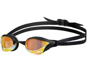Arena Cobra Core Swipe Mirror Nero/Giallo - Occhiali da nuoto con specchio