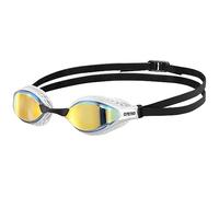 ARENA Cobra Core Swipe Mirror Occhialini Nuoto da Gara Unisex Adulto, Occhialini Piscina con Lenti a Specchio Curve, Anti-Appannamento, Protezione UV, 5 Ponti Nasali Intercambiabili