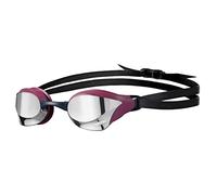 ARENA Cobra Ultra Swipe MR Swim Goggles for Men and Women, Silver/Red Wine