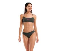 ARENA - COSTUME BIKINI BANDEAU SOLID - 008818609 - DARK SAGE/SHOCKING PINK