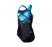 ARENA Costume da Bambina Feel Multi Pixels Swim PRO Back, con Fodera Frontale