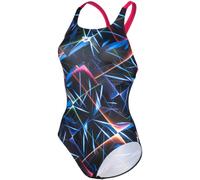 Arena costume da donna swim pro back allover black/multi/freak rose S -