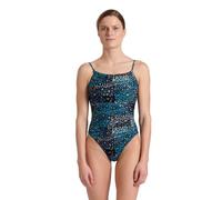 ARENA Costume intero 'WATER PRINT' blu / talpa / grigio scuro / nero, Taglia L
