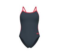 ARENA Costume intero 'Lace Back Solid' grigio scuro / arancione Donna ARENA XL grigio scuro / arancione