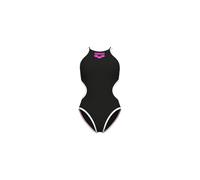 Arena Swimwear Costume intero Donna One Big Logo MaxLife Eco UPF 50+ Resistente al cloro Nero 40