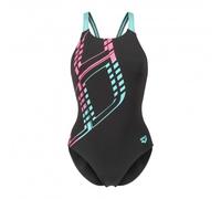 Arena Costume Intero Piscina Graphic Swim Pro Nero-Water Donna 50