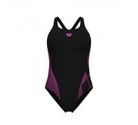 Arena Costume Intero Piscina Lily Con Reggiseno Interno Nero-Rosa Donna 48