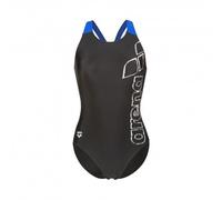 Arena Costume Intero Piscina Scratchy V Back Nero Blu Donna 46