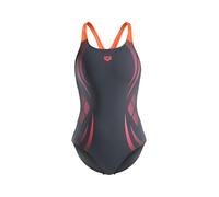 ARENA Costume intero 'Poseidonia Pro' grafite / arancione / melone Donna ARENA M grafite / arancione / melone