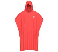 ARENA COTTON PONCHO CALYPSO CORAL-WHITE