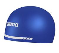 Arena Cuffia da nuoto 3D Soft USA, unisex, per adulti, in silicone, per uomini e donne, kit per pratica e corsa, colore blu reale, XL