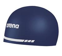 Arena Cuffia da nuoto 3D Soft USA, unisex, per adulti, in silicone, per uomini e donne, per pratica e corsa, colore blu navy, XL
