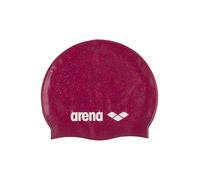 Arena Cuffia da nuoto classica unisex in silicone riciclato, per donne e uomini, per allenamento intensivo e corsa, comoda cuffia da nuoto con capelli lunghi, rubino/multicolore