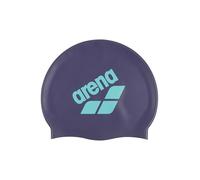 Arena Cuffia da nuoto unisex in silicone con logo grande, per donne e uomini, fitness, nuotatori, allenamento intensivo, durevole, morbida ed elastica, futuro crepuscolo/acqua