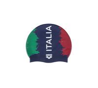 CUFFIA ARENA ITALIA FIN PISCINA SILICONE SWIM CAP CUFFIE NUOTO BLU ITALY