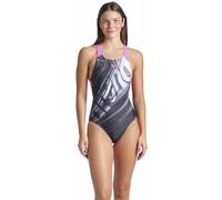 Arena Feel Flow V Back Bra W - costume intero - donna Black/Pink 36