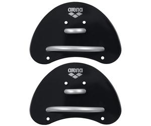 arena Finger Paddle Elite Palette Nuoto per Dita, Accessorio da Allenamen S Nero