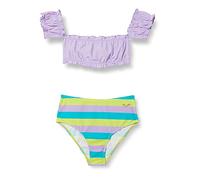 Arena G Sweetie Jr Crop Top Two Pieces Bikini da Bambina, Lilac-Lilac Multi, 10-11