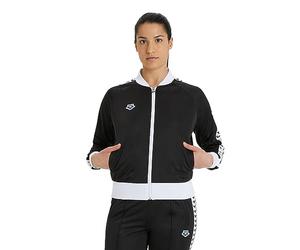ARENA Icons Relax IV Team Giacca da Donna, Black-White-Black, Nero, M