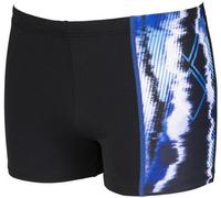 Arena Infinite Stripe Short Black/Neon Blue/Multi 32 - Pantaloni da Nuoto