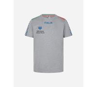 Arena Italia Fin Team Stripe - T-shirt - Grigio L
