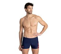 Arena M Spirit Short, Shorts Uomo, Navy-Fluo Red, 44