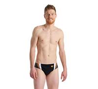 ARENA M Threefold Brief, Slip Uomo, Black-Asphalt-White, 52