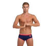 Arena Men's One 12cm Swim Briefs Big Log Navy Fluo Red Taglia: 55 | Pantaloncini da bagno Outlet | Uomo | Blu