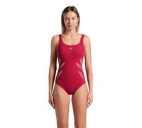 Arena Milena Wing Back Costume Intero Donna Coppa B, Costume da Bagno Modellante Shapewear, Tecnologia Power Mesh e Tessuto Sensitive Fabrics Resistente al Cloro, Coppe Fisse e Spalline Regolabili