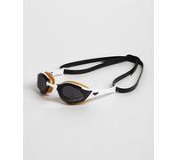 Occhialini da nuoto Arena Cobra Edge Swipe nero dorato con lenti specchiate nere.