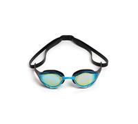 ARENA OCCHIALINI COBRA EDGE ULTRA SWIPE MIRROR OCCHIALINO NUOTO SPECCHIATI PISCINA GARA NUOTO (NERO/ORO)