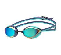 ARENA Occhialini da nuoto unisex Python Racing, per uomini e donne, anti-appannamento, nessuna perdita, massimo comfort, doppia cinghia, lenti a specchio/non a specchio