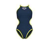 ARENA One Women's Big Logo Swimsuit Costume Intero, Blu Marino/Verde Morbido, 30 Donna