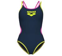 Arena one women's double cross back navy fluo/soft green xl - uk38
