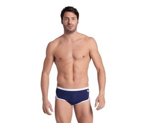 ARENA Pantaloncini da Uomo Performance Icons Solid a Vita Bassa, Bianco/Blu Navy, 42