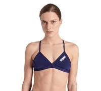 Top bikini Arena Team Tie Back Solid blu marino bianco donna - 42