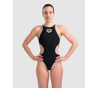 Costume da bagno arena one big logo donna nero argento