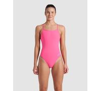 Arena Solid Challenge Team Costume Intero Donna, Costume Donna ad Asciugatura Rapida, Costume da Bagno Sportivo in Tessuto MaxLife Eco Resistente al Cloro, Protezione UV, Tessuto Frontale Foderato
