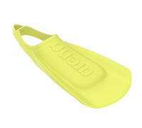Arena Pinne unisex per adulti, comode e leggere, per allenamento di nuoto, per uomini e donne, in silicone, a lama corta, design con tacco aperto, colore lime, 4,5-5,5