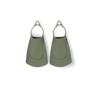 Arena Pinne unisex per adulti, comode e leggere, per allenamento di nuoto, per uomini e donne, in silicone, a lama corta, design con tacco aperto, verde salvia, 39-40