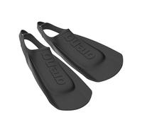 Arena Pinne unisex per adulti, comode e leggere, per allenamento di nuoto, per uomini e donne, in silicone, a lama corta, design con tacco aperto, colore nero, taglia 44-42
