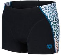 Arena planet water swim shorts black/white multi s - uk32