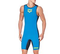 arena Powerskin Carbon - Tuta da Uomo con Zip Posteriore, Uomo, 001166, Fast Blue/Grey, S