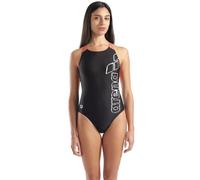 Arena Scratchy V Back W - costume intero - donna Black/Orange 36