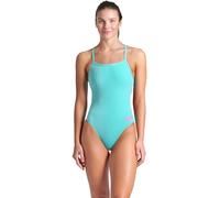 ARENA Solid Challenge Team Costume Intero Donna, Costume Donna ad Asciugatura Rapida, Costume da Bagno Sportivo in Tessuto MaxLife Eco Resistente al Cloro, Protezione UV, Tessuto Frontale Foderato